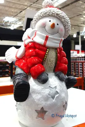 Snowman Greeter on Snowball Costco