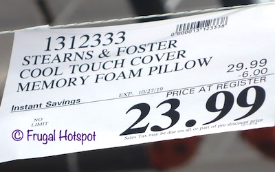 Stearns & Foster Memory Foam Pillow Costco Sale Price Stearns & Foster Memory Foam Pillow Costco Sale Price