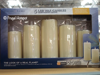 Sterno Home 5-Pc Moving Flame LED Candle Set Costco