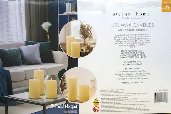 Sterno Home 5-Pc Moving Flame LED Candle Set Costco Sterno Home 5-Pc Moving Flame LED Candle Set Costco