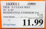 Trek N' Clean Absorbent Floor Mat Costco Sale Price Trek N' Clean Absorbent Floor Mat Costco Sale Price