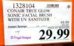 True Glow Sonic Facial Brush with Sterilizer Costco Sale Price