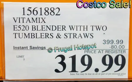 Vitamix Explorian Series E520 Blender | Costco Sale Price