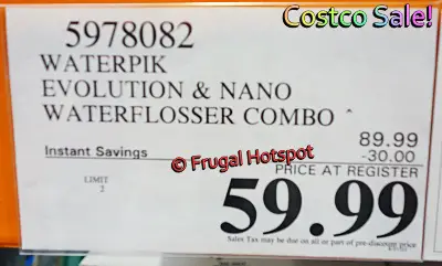 Waterpik Evolution and Nano Water Flosser Combo | Costco Sale Price