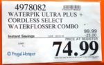 Waterpik Ultra Plus Waterflosser Combo Costco Sale Price