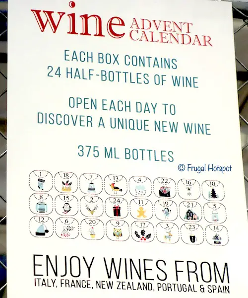 Wine Advent Calendar by Flying Blue Imports Costco