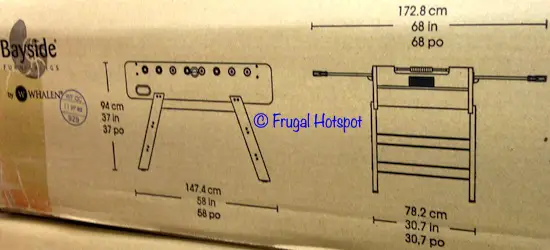 Bayside Furnishings Foosball Table by Whalen Dimensions Costco