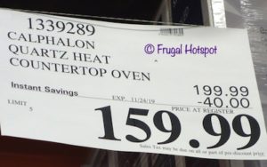 Calphalon Quartz Heat Countertop Oven Costco Sale Price Frugal