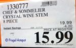 Chef & Sommelier Crystal Wine Stem 8-Piece Costco Sale Price Chef & Sommelier Crystal Wine Stem 8-Piece Costco Sale Price