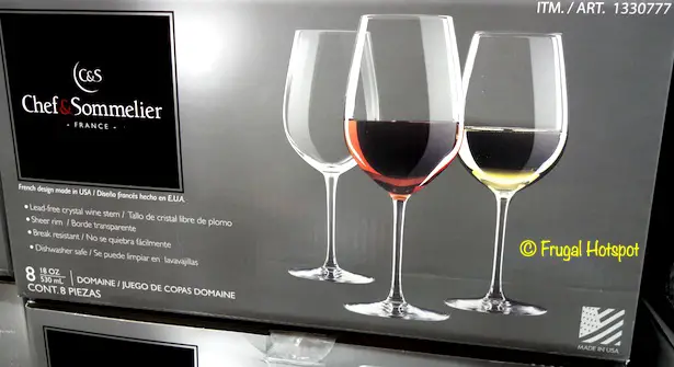 Chef & Sommelier Crystal Wine Stem 8-Piece Costco