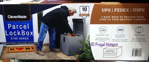 CleverMade Parcel LockBox S100 Series Costco CleverMade Parcel LockBox S100 Series Costco