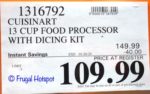 Cuisinart Elemental 13-Cup Food Processor and Dicer Costco Sale Price Cuisinart Elemental 13-Cup Food Processor and Dicer Costco Sale Price