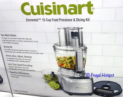 Cuisinart Elemental 13 Cup Food Processor and Dicing Kit Costco