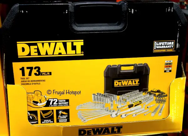 DeWalt 173-Piece Polished Chrome Mechanics Tool Set Costco