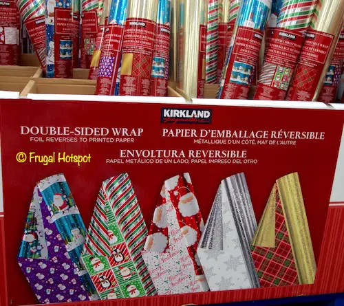 Kirkland Signature Double Sided Christmas Wrap Costco