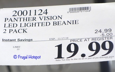 Panther Vision LED Lighted Beanie 2-Pack Costco Sale Price Panther Vision LED Lighted Beanie 2-Pack Costco Sale Price