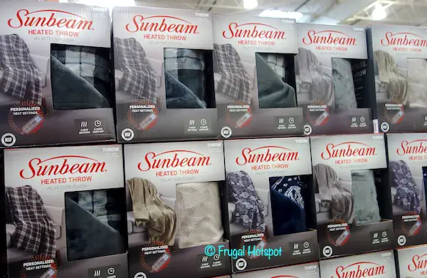 Sunbeam Electric Heated Throw Velveteen Plush Costco