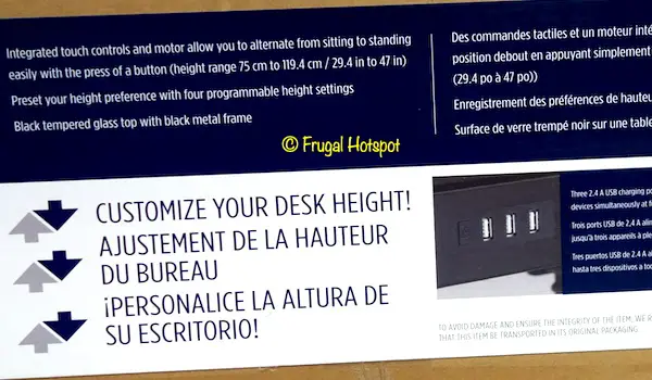 Tresanti Adjustable Height Desk Costco Tresanti Adjustable Height Desk Costco
