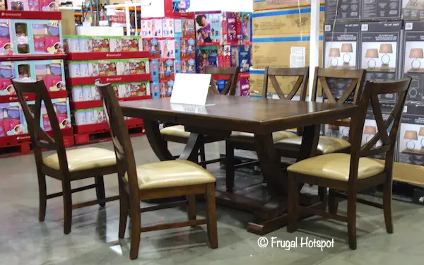 Bayside Furnishings Lakemont 7-Piece Dining Set Costco Display