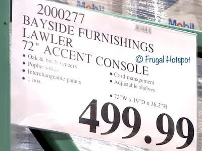 Bayside Furnishings Lawler 72 Accent Console Costco Price Bayside Furnishings Lawler 72 Accent Console Costco Price
