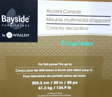 Bayside Furnishings Lawler 72 Accent Console Costco Bayside Furnishings Lawler 72 Accent Console Costco
