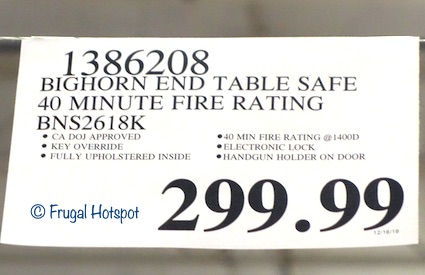 Bighorn End Table Safe Costco Price Bighorn End Table Safe Costco Price