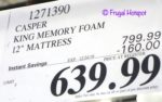 Casper Memory Foam 12-inch Mattress King Costco Sale Price Casper Memory Foam 12-inch Mattress King Costco Sale Price