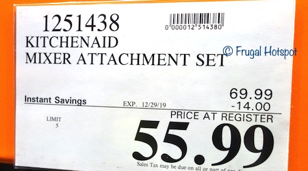 KitchenAid Mixer Attachment Set Costco Sale Price KitchenAid Mixer Attachment Set Costco Sale Price