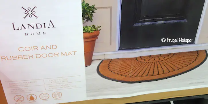 Landia Home Coir and Rubber Door Mat Costco