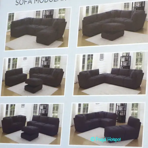 Norris Fabric Modular Sectional 6-Piece Costco Norris Fabric Modular Sectional 6-Piece Costco