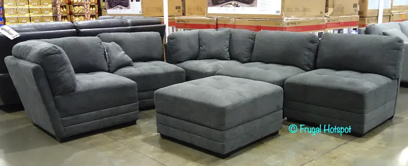 Norris Fabric Modular Sectional 6-Piece Costco Display