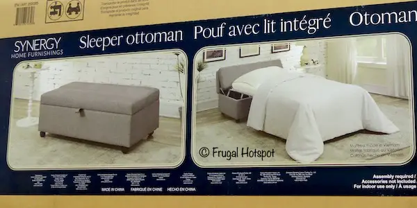 Synergy Home Drayper Fabric Sleeper Ottoman Costco Synergy Home Drayper Fabric Sleeper Ottoman Costco