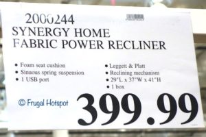 Synergy Home Fabric Power Swivel Glider Recliner Costco Price Synergy Home Fabric Power Swivel Glider Recliner Costco Price