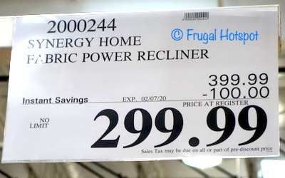 Synergy Home Furnishings Fabric Power Swivel Glider Recliner Costco Sale Price Synergy Home Furnishings Fabric Power Swivel Glider Recliner Costco Sale Price