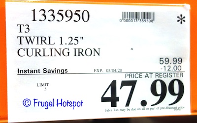 T3 Twirl 1.25 Curling Iron Costco Sale Price T3 Twirl 1.25 Curling Iron Costco Sale Price