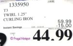 T3 Twirl 1.25 Curling Iron Costco Sale Price