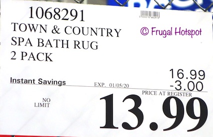 Town & Country Spa Bath Rug Costco Sale Price