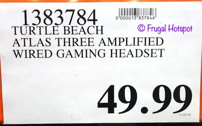 Turtle Beach Atlas Three Wired Gaming Headset Costco Price