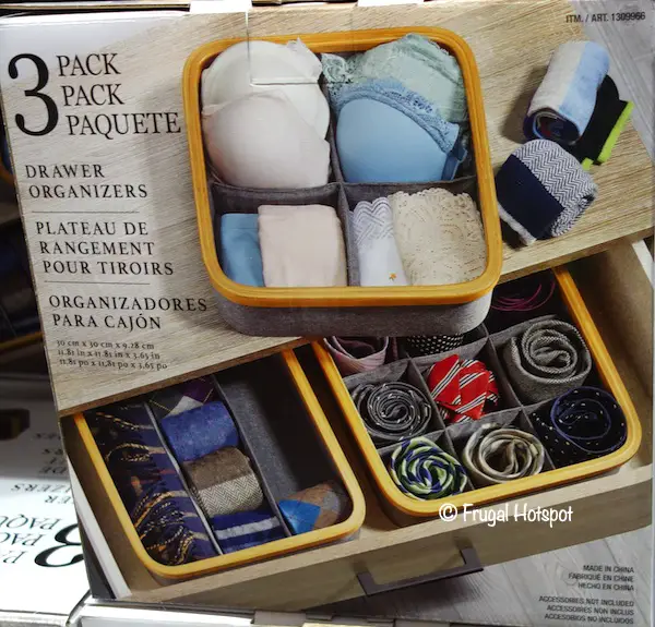 3-Pack Drawer Organizers Costco 3-Pack Drawer Organizers Costco