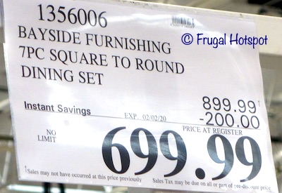 Bayside Furnishings Square to Round Dining Set 7 Pc Costco Sale Price Bayside Furnishings Square to Round Dining Set 7 Pc Costco Sale Price