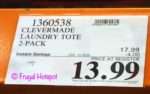 CleverMade Collapsible Laundry Basket Costco Sale Price CleverMade Collapsible Laundry Basket Costco Sale Price