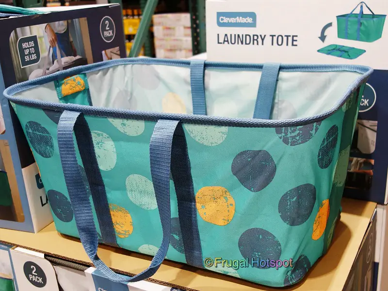 CleverMade Collapsible Laundry Tote | Costco Display