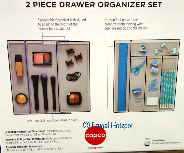 Copco Drawer Organizer 2-Piece Set Costco