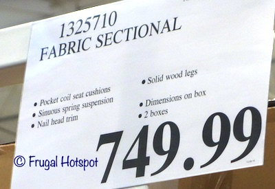 Ellendale Fabric Sectional Costco price Ellendale Fabric Sectional Costco price