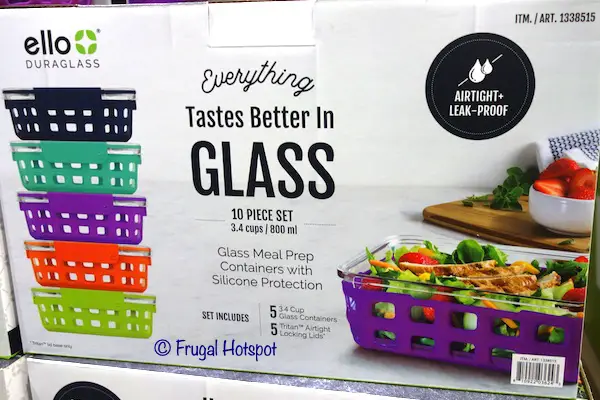 Ello DuraGlass Leak-Proof Meal Prep Food Storage Costco