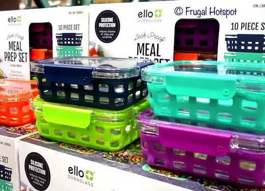 Ello Glass Meal Prep Food Storage 10-Pc Costco Display