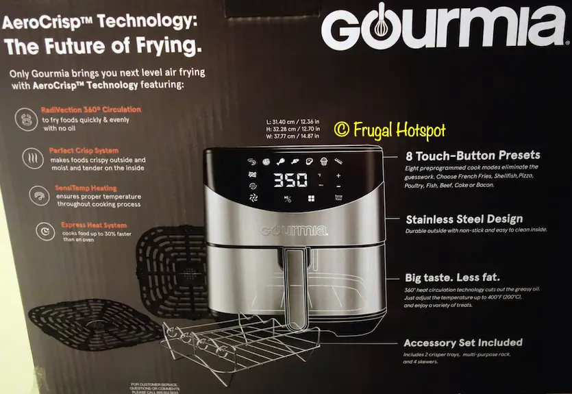 Gourmia Digital Air Fryer 6-Quart Costco