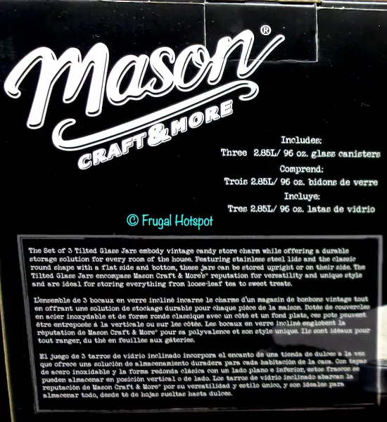 Mason Tilted Glass Jars Set Costco Mason Tilted Glass Jars Set Costco