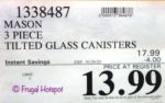Mason Tilted Glass Jars Set Costco Sale Price