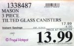 Mason Tilted Glass Jars Set Costco Sale Price Mason Tilted Glass Jars Set Costco Sale Price